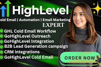 build gohighlevel cold email outreach workflow ghl b2b lead generation campaign