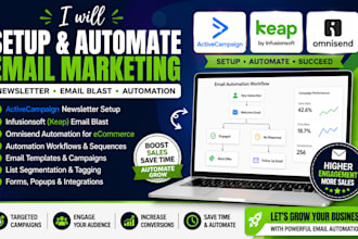 setup activecampaign newsletter infusionsoft email blast omnisend automation