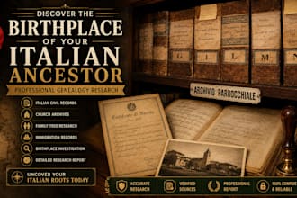 discover and find the birthplace of your italian ancestors fast
