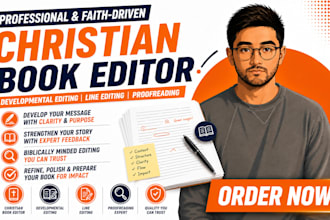 edit your christian book, developmental christian book editor and proofreading