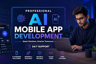 build ai mobile app,ai chatbot,ios and android app as a mobile app developer
