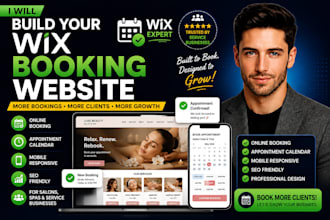 build a wix booking website for salons spas and service businesses