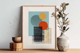 design trendy wall art or printable posters