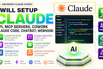 setup claude API, mcp server cowork claude code claude chatbot webhook