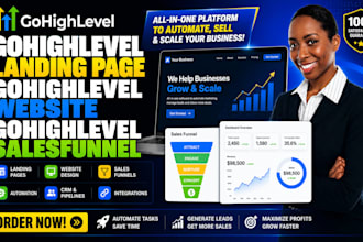 gohighlevel landing page gohighlevel sales funnel go high level website expert