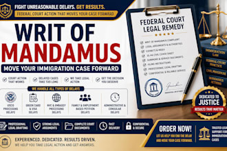 draft writ of mandamus for i130 i485 n400 i765 delays