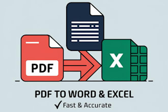 convert PDF or image files to editable word or excel
