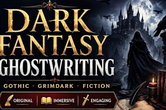 ghostwrite your dark fantasy, gothic or dark fiction story