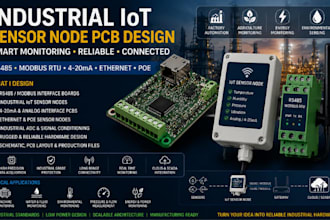 industrial iot pcb design sensor node rs485 modbus automation hardware