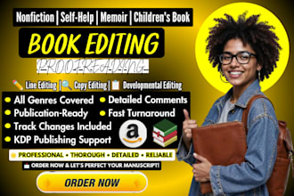 do book editing proofreading manuscript editing for nonfiction, memoir self help
