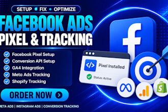 setup facebook ads instagram ads meta ads with pixel and conversion tracking
