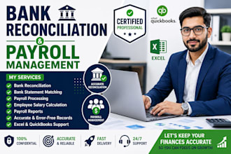 do bank reconciliation and payroll management accurately