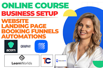 setup online course website learnworlds trainercentral graphy teachfloor lms