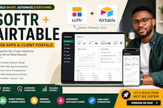 build a softr web app airtable client portal or saas mvp