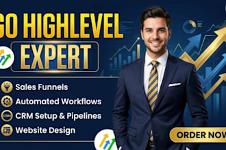 design a gohighlevel website, funnel and landing page
