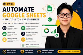 automate google sheets and build custom spreadsheets