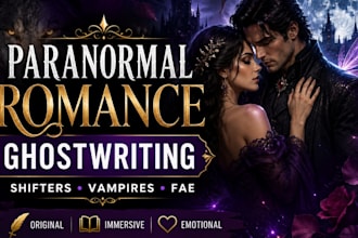 ghostwrite paranormal romance with shifters, vampires or fae