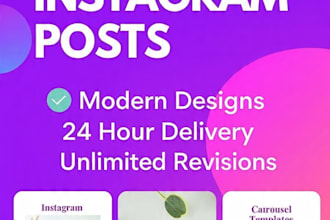 design engaging instagram posts and carousel for your brand