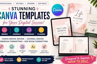 ebook design journal book formatting workbook formatting KDP book formatting
