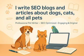 write pet articles as a veterinarian writer