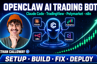 setup openclaw trading bot kalshi bot claude code tradingview polymarket n8n