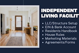 write independent living policy and procedure, group home assisted living policy