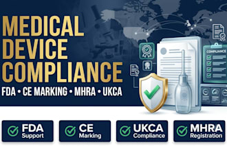 help with fda medical device registration ce marking mhra and ukca compliance