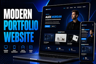 create a modern portfolio website