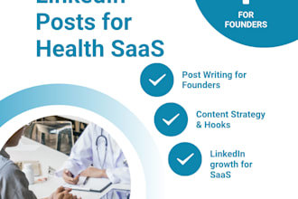 write linkedin posts for health saas founders