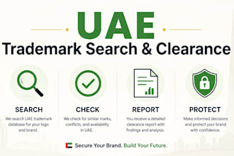 do uae logo trademark search, brand check and clearance report