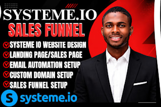 build systeme io sales funnel, systeme io landing page, systeme io website
