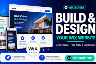 build and design wix website redesign wix website wix booking website wix design