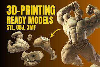 sculpt detailed character, miniature and 3d model for 3d printing