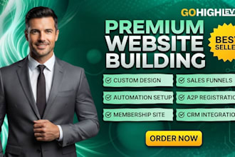 design gohighlevel website, sales funnel and CRM