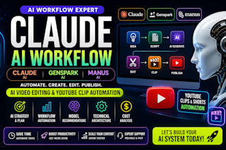 claude video editing claude genspark manus workflow claude youtube clip ai video