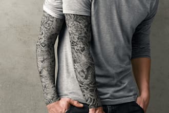 create a tattoo design for tattoo sleeve