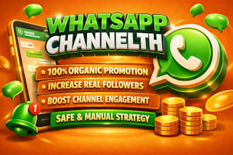 be your whatsapp channel marketing expert for massive follower growth promotion