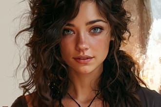 draw realistic digital portrait art