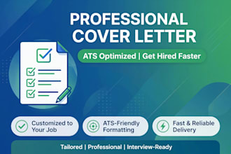 write professional cover letter for job application