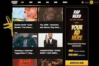 advertise your brand or music on a hip hop media website