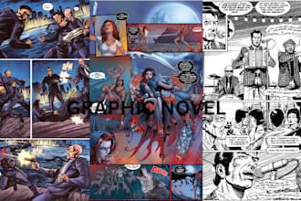 do graphic novel comic page book art storyboard webcomic illustration as artist
