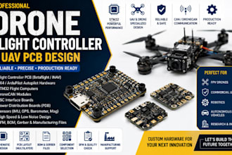 design drone flight controller uav pcb px4 stm32 esc dronecan autopilot board
