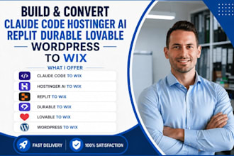 build convert claude code hostinger ai replit durable lovable wordpress to wix