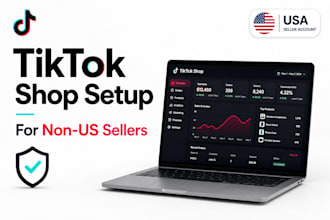 create USA tiktok shop seller account for residents and non US residents