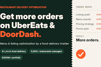 optimize your restaurant menu and listing on food delivery apps
