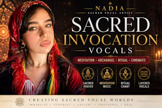 record sacred invocation vocals for meditation and cinematic music