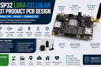design esp32 lora cellular iot pcb wireless sensor telemetry hardware products