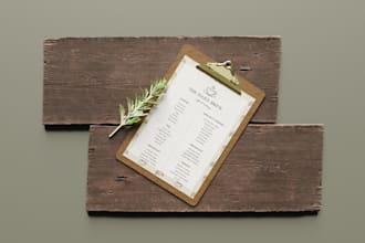 design menu for your food brand