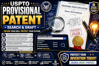 do a uspto patent search and draft your provisional patent application