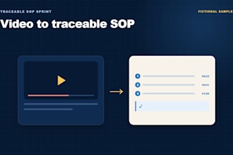 turn your process video into a traceable editable sop